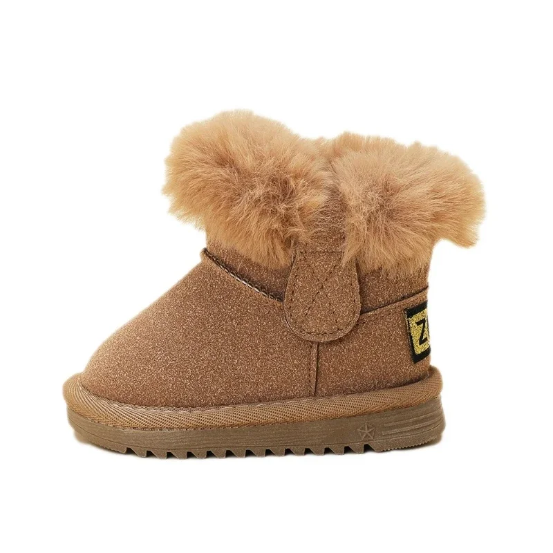 Botas Niña Brand Child Snow Boot 2025 Autumn New Baby Cotton Shoe with Thick Velvet ChildShoes Baby Step Shoe Fashion Girl Boots
