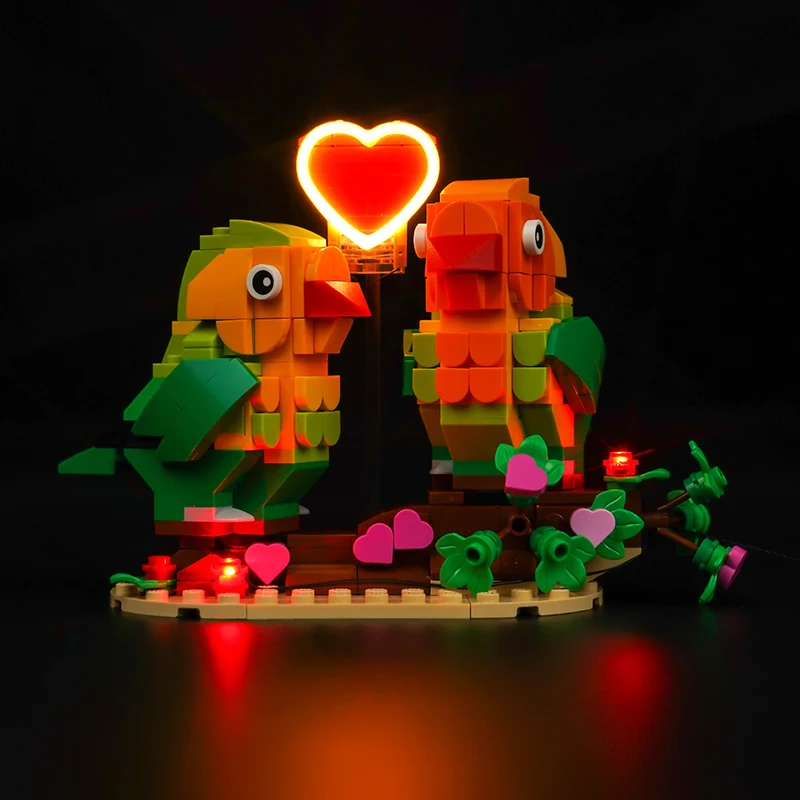 The Vonado LED 40522 set is suitable for Valentine Lovebirds building blocks (including lighting accessories only)