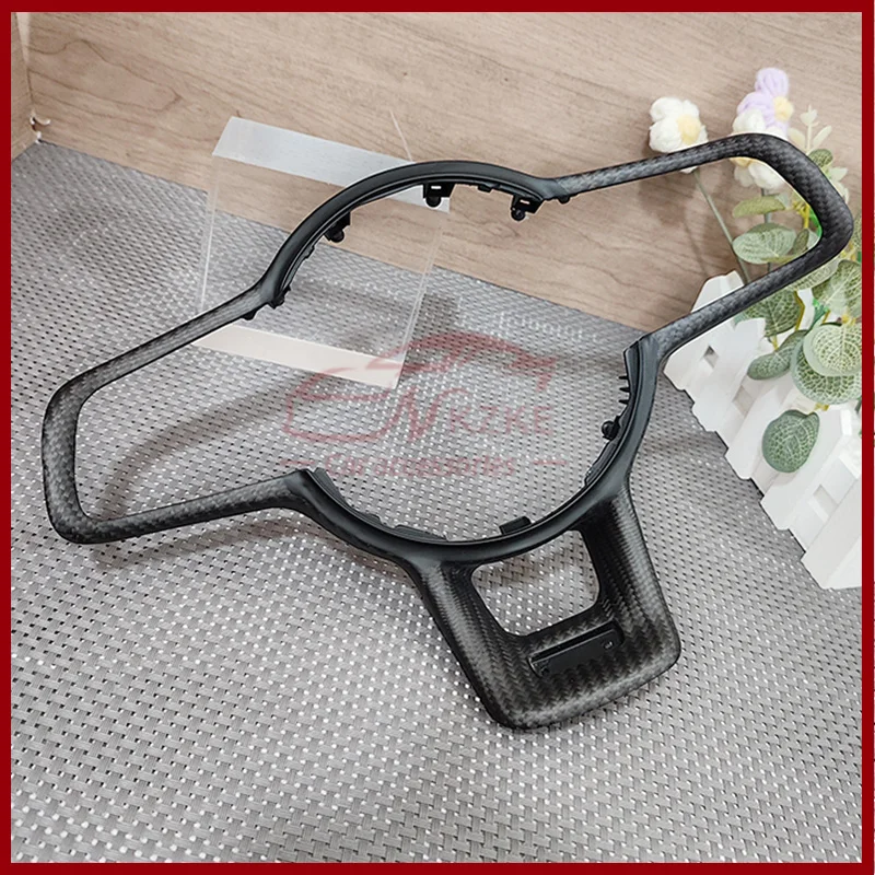 Suitable for Volkswagen Golf 7, 7.5 GTI, MK7, Forged Carbon Material, Carbon Fiber Frame, Decorative Steering Wheel