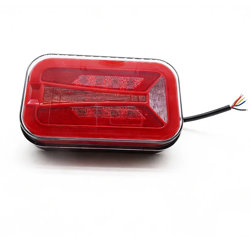 6.5 inch Rectangle LED Tail Brake Turn Signal Light Indicator DRL Stop Lamp For Truck Trailer 4X4 Pickup ATV 12V 24V Rear Lights