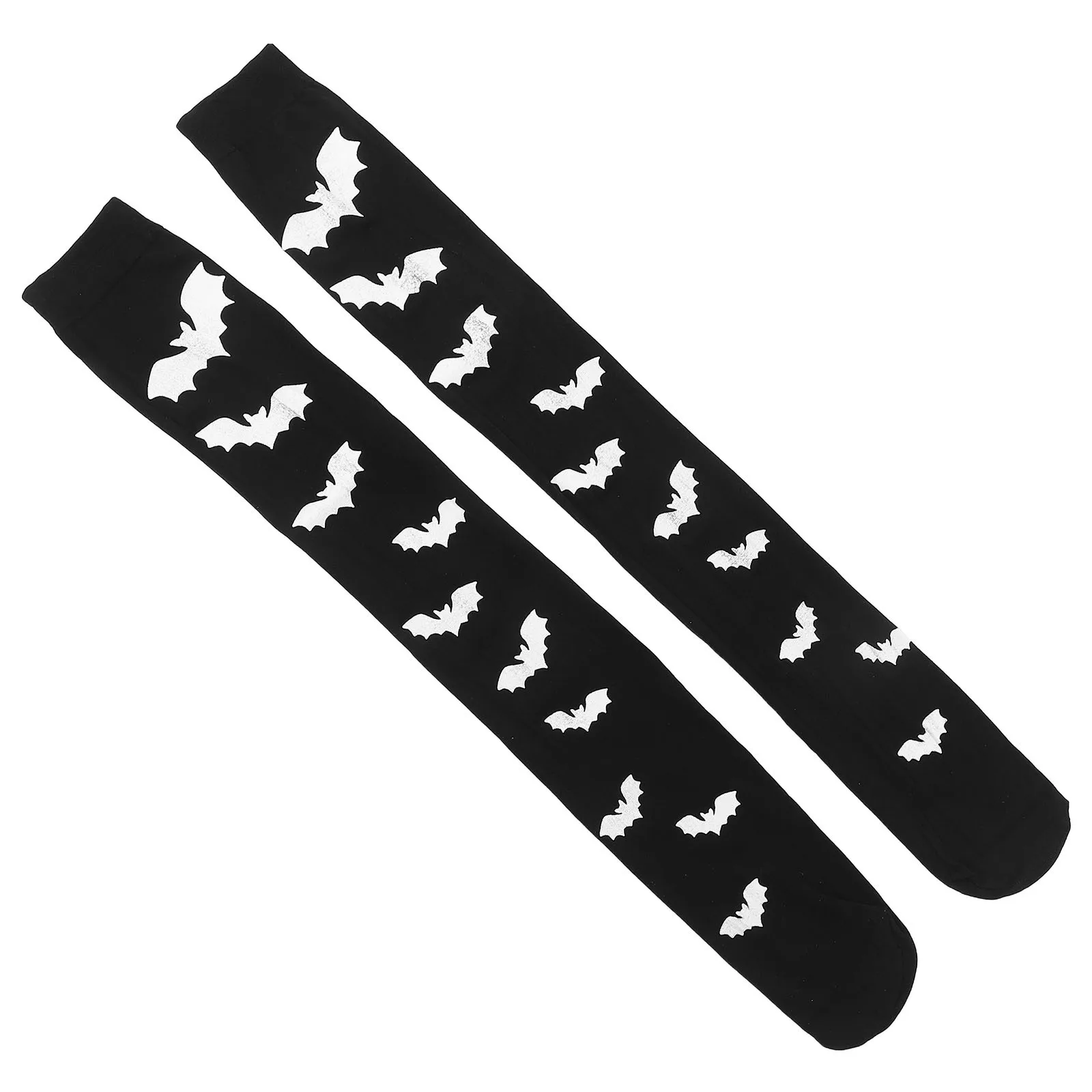 1 زوج نمط فوق الركبة 70 سنتيمتر أسود للنساء هالوين طويل هالوين فوق جوارب طويلة زي حفلة تأثيري جوارب عالية #3