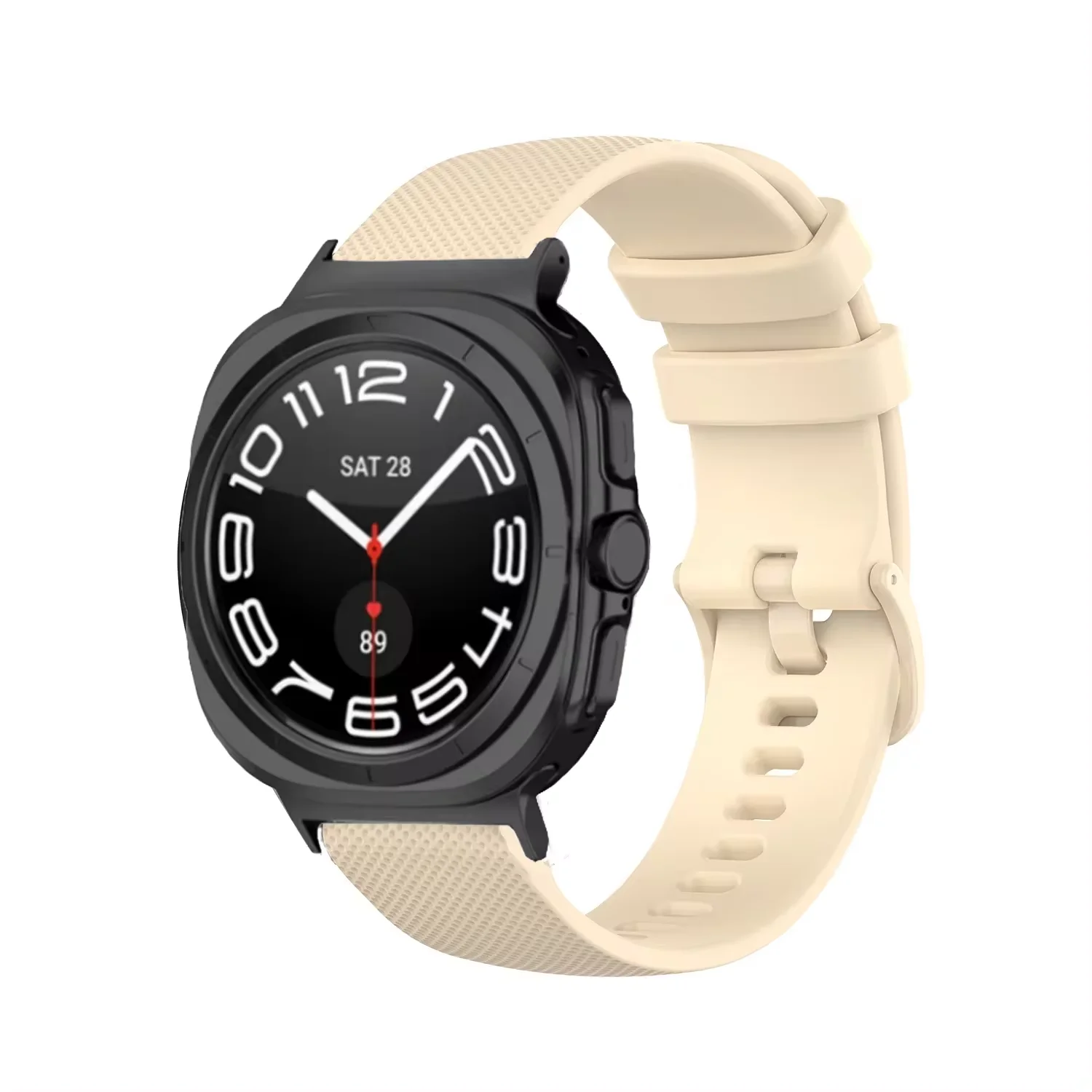 Silicone Strap For Samsung Galaxy Watch Ultra 47mm Comfortable Textured Bracelet Wristband For Galaxy Watch 7 Ultra 47mm Correa image 4
