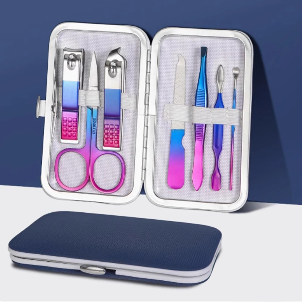 

Manicure Set Nail Clippers Professional Manicure Pedicure Kit Stainless Steel Nail Cutters Grooming Kit Personal Care Tools wit