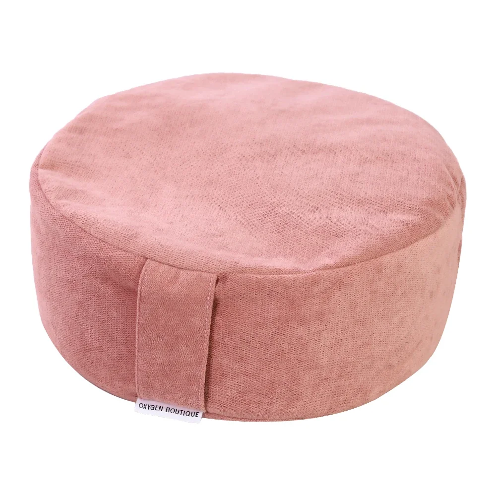 Ready to Ship Hot Selling Removable Filled Buckwheat Hulls Zafu Yoga Seat Cushion with Square Meditation Pad Zabuton Set