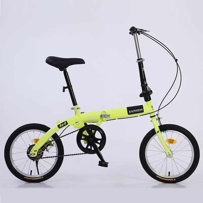 

Wholesale 16 Inch Variable Speed Folding Bicycles For Adult Students Men And Women Single Speed Portable Bicycles Gift Bikes