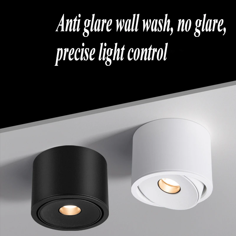 Museum Spotlight Surface Mounted Ultra-thin Small Angle 3W Tea Room Ambient Light 8 Degrees and 15 Degrees Dining Table Museum