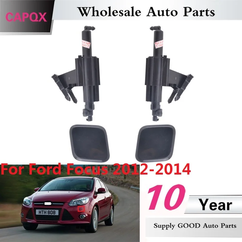 CAPQX For Ford Focus MK3 2012 2013 2014 Front Headlight Washer Nozzle Water Spray Nozzle Jet Lid Headlamp Washer Actuator Cover