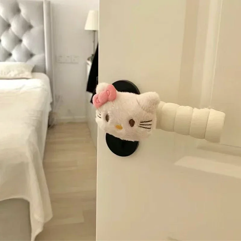 Hello Kitty Y2K Handle Protector para Quarto de Crianças, Decoração Antiestática, Casa Kawaii, Desenhos Animados Bonitos, Brinquedos, Presentes para Meninas