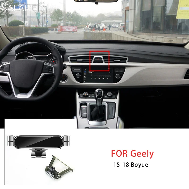 Гравитационный держатель для автомобиля, поддержка GPS для Geely Boyue Atlas 2015 2016 2017 2018 2019 2020 для Iphone Xiaomi Samsung Huawei
