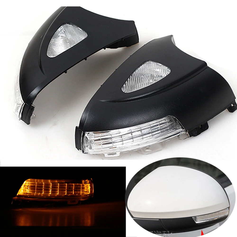 

Dynamic LED Door Turn Signal Light Mirror Indicator Puddle Lamp For VW Tiguan 09-17 Sharan 12-19 Skoda Yeti Side Rearview Mirror