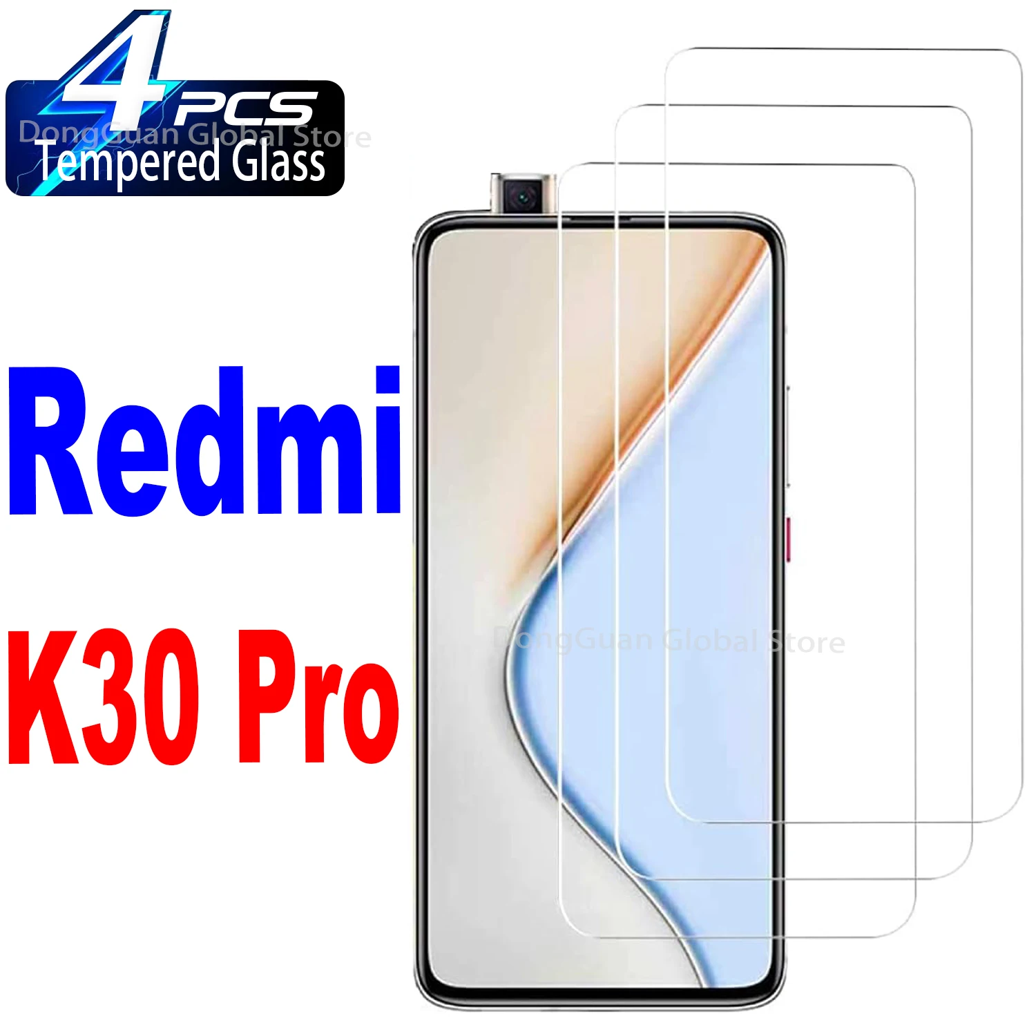 

6.67" Tempered Glass For Xiaomi Redmi K30 Pro Screen Protector Glass Film
