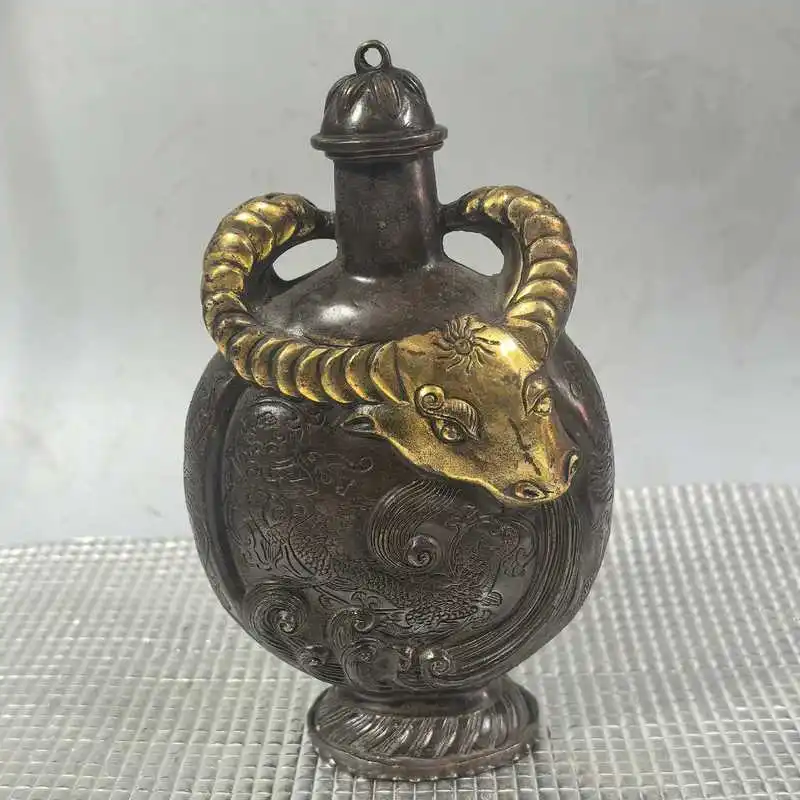 Copper tea , bull-head pot, craft ornament, exquisitely made and elegantly designed