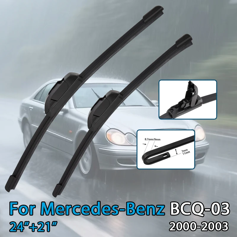 

Car Wiper Blade For Mercedes-Benz BCQ-03 (W C S) 2000-2025 Windshield Rubber Refill Front Window Wiper Auto Accessorie