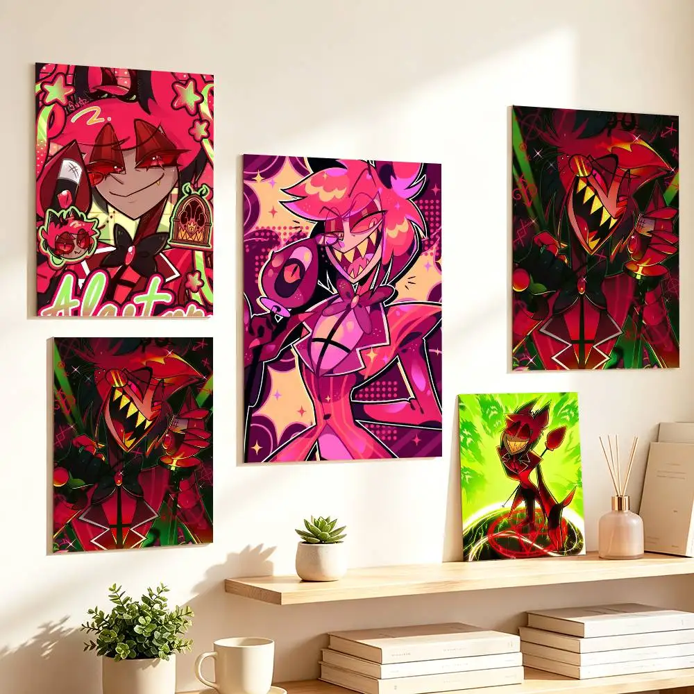 Hazbin Hotel Demon A-Alastor Poster HD Self Adhesive Waterproof Wall Art Ideal for Home Office Dorm Gift