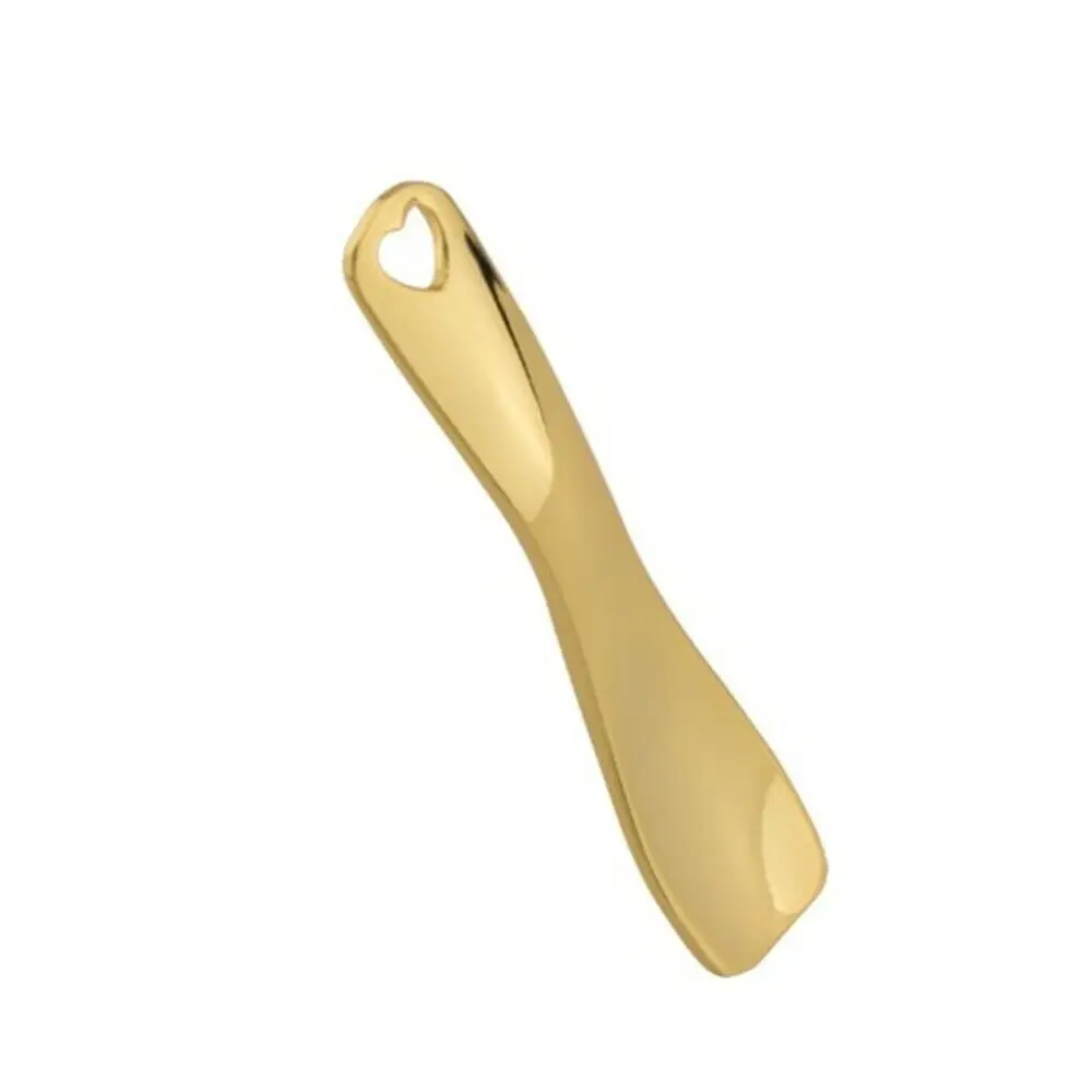 New Metal Face Cosmetic Spatula Makeup Tools Beauty Tools Makeup Mask Cream Spoon Cosmetic Dispensing Spoon Curved Scoop