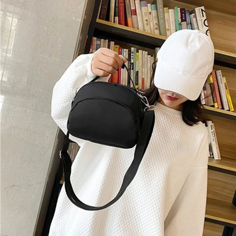 Female\'s Nylon Crossbody Bags Adjustable Shoulder Strap Hardware Zipper Head Female\'s Nylon Crossbody Bags Shoulder Bag Handbags