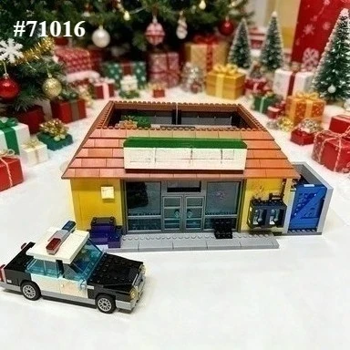 

Анимированный конструктор-супермаркет 71016, совместимый с деталями Lego, идеально подходит для рождественских подарков, 2179 деталей.