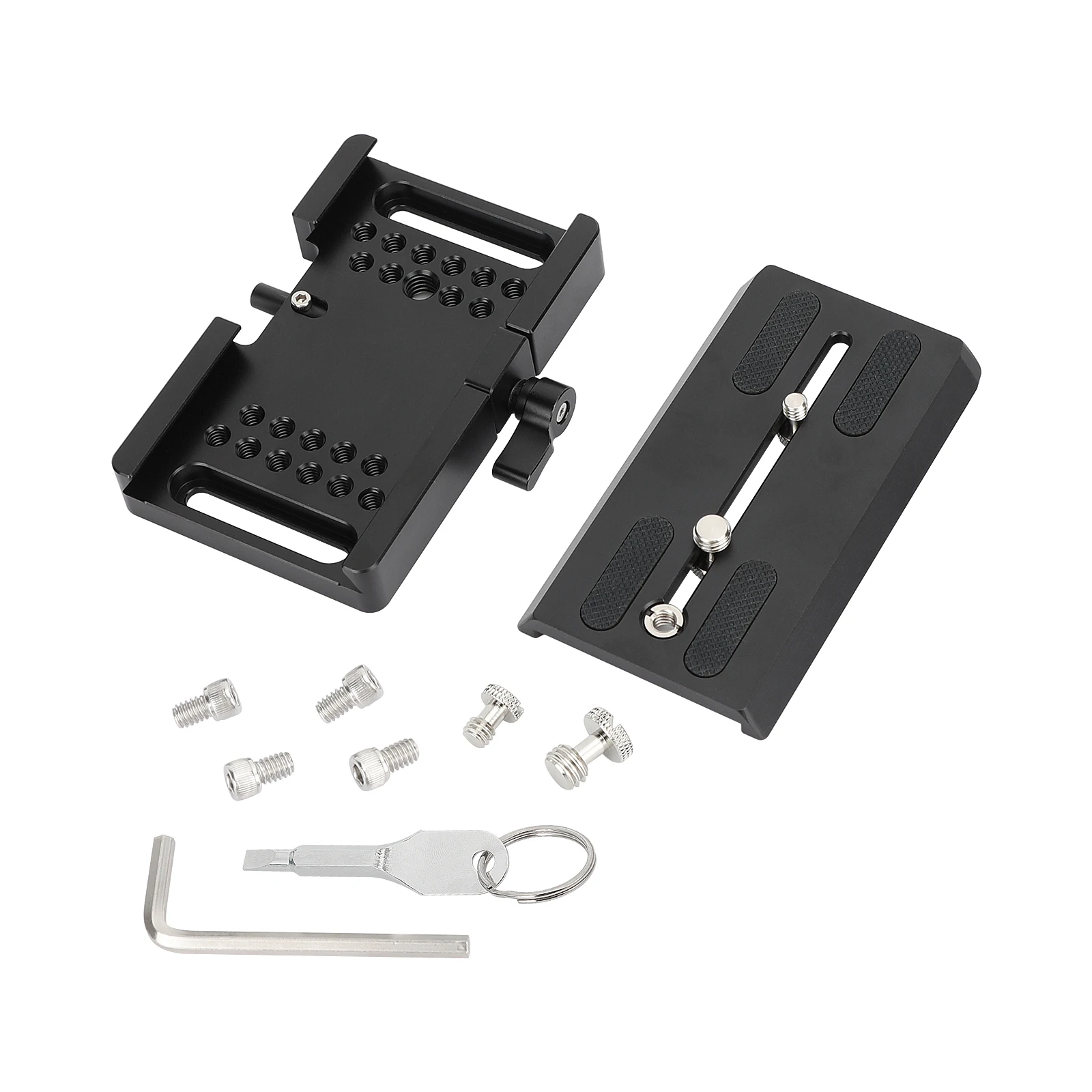 HDRig Quick Release ARRI Dovetail Plate for Manfrotto Camera Tripod, 3.3" Sliding Range, for DSLR, for Sony Canon