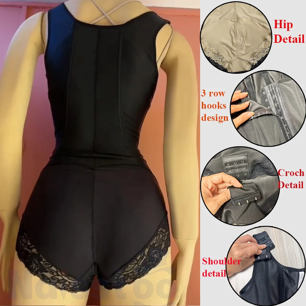 Reducing and Shapers Girdles for Women Shapewear Colombian High Compression Firm Tummy Control Butt Lifter Body Shaper Bodysuit