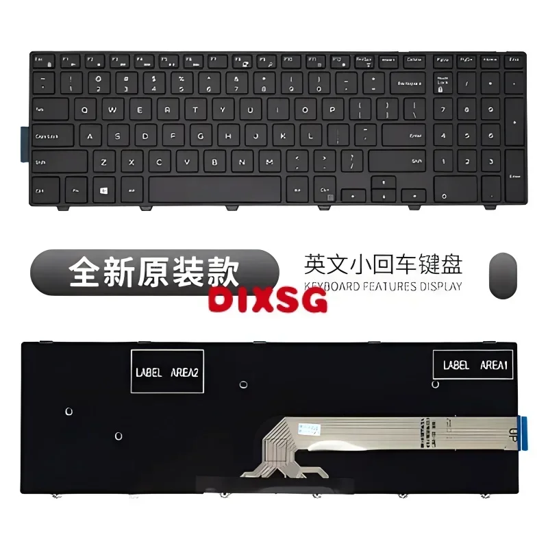 Teclado US/UK/SP para Dell Inspiron 15 3000 5000 3541 3542 3543 5542 3550 5545 5547 3551 3552 3559 3565 3567 3551 3558 5566 5748