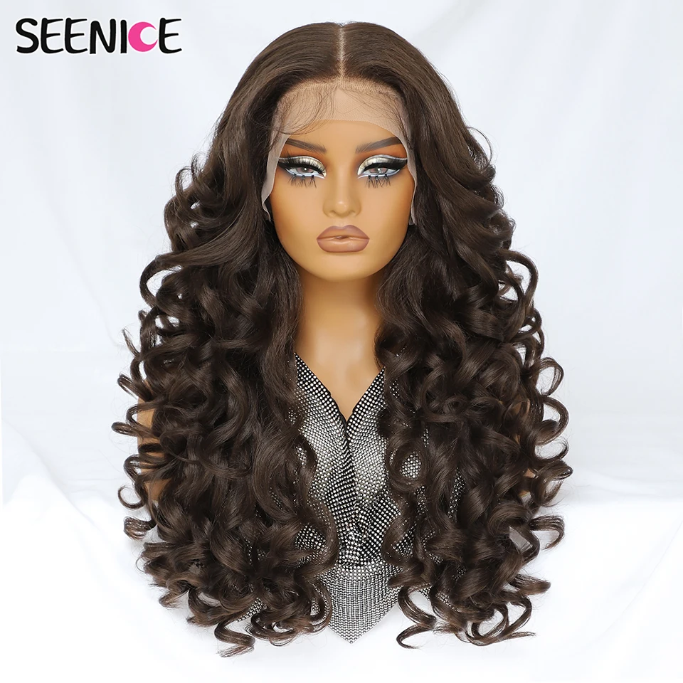 

Synthetic 13X6 Latisha Lace Front Wigs Pre Plucked Lace Frontal Wig For Women Curly Highlights With Babyhair Ombre Blonde Female