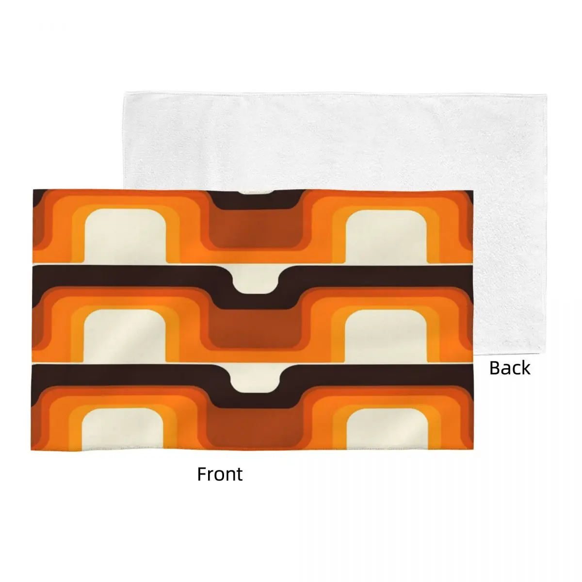 Mid-Century Modern Meets 1970s Orange Towels Face Towel Towel Set Kitchen Towels Bathrobe For Women