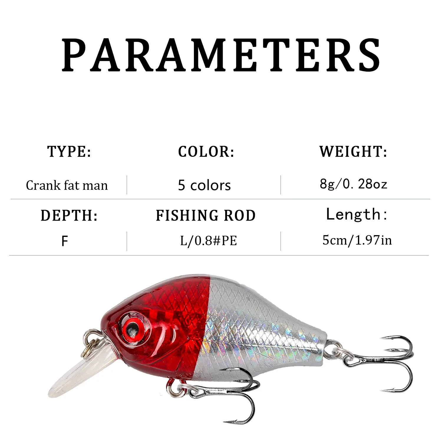 Crankbait Fishing Lure 5.5cm/8.5g Floating Artificial Plastic Hard bait Bass Fishing Wobblers Pike Trolling Pesca Carp Fishing
