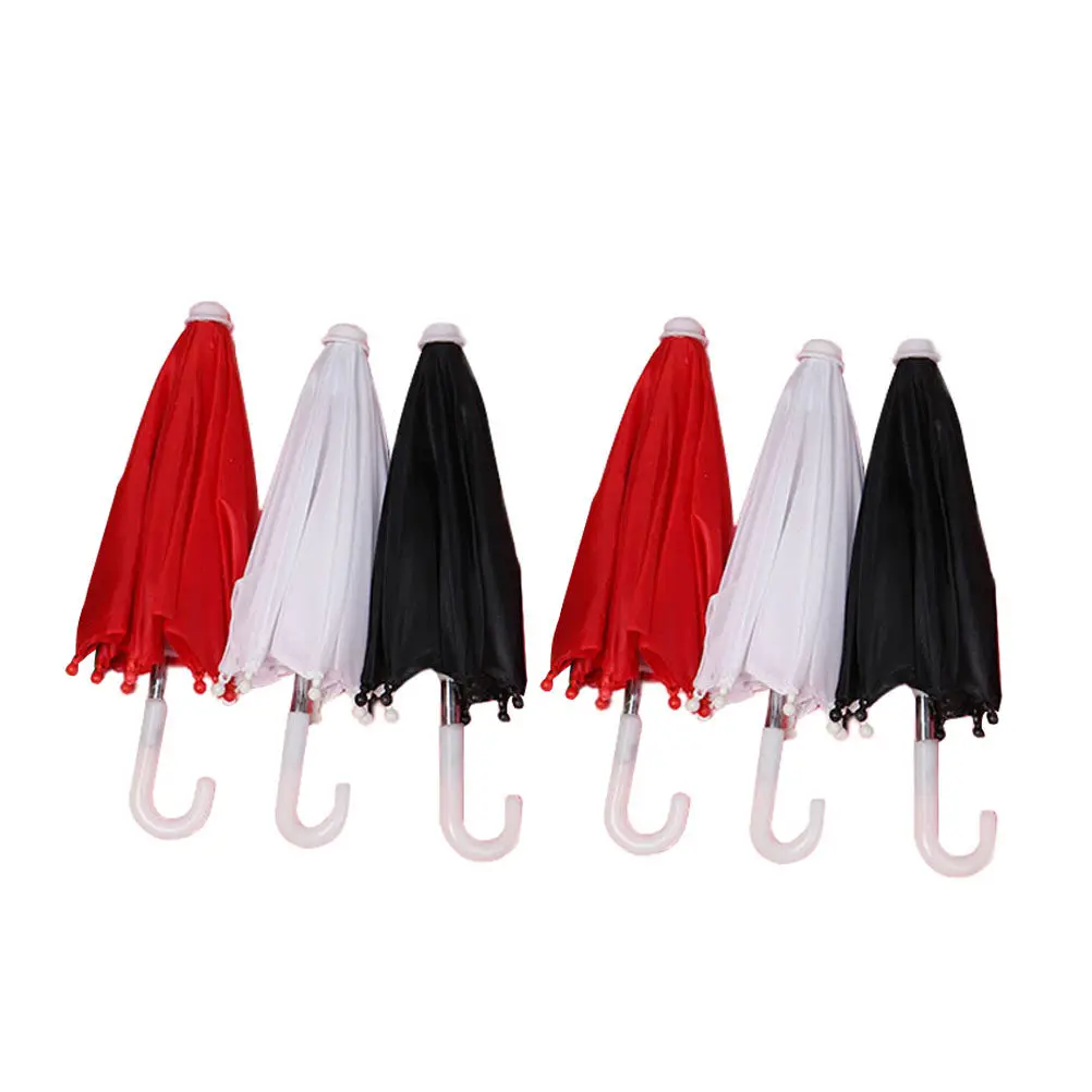 

Набор из 6 компактных зонтов для кукольных домиков, изготовленных из высококачественной ткани и пластика, идеально подходят для рукоделия, семейного досуга и творчества.