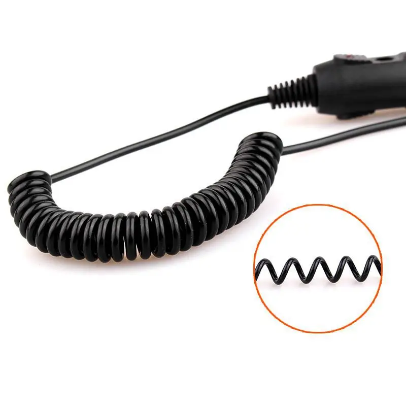 2PCS 12V-24V Car Cigarette Lighter Plug to DC 3.5X1.35mm Spring Power Cord, Vehicle Elastic Power Cable