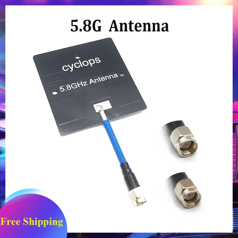 5.8G 14dBi High Gain Directional Patch Antenna RP-SMA/SMA for Fixed-Wing RC FPV Receiver Drone Quadcopter Multicopter