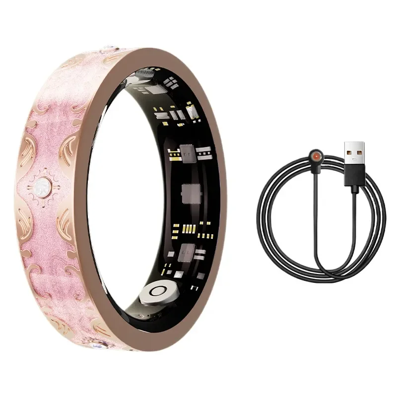 Smart Ring for Men Women Heart Rate Blood Oxygen Sleep Monitor Fitness Tracker Waterproof Health Activity Step Counter