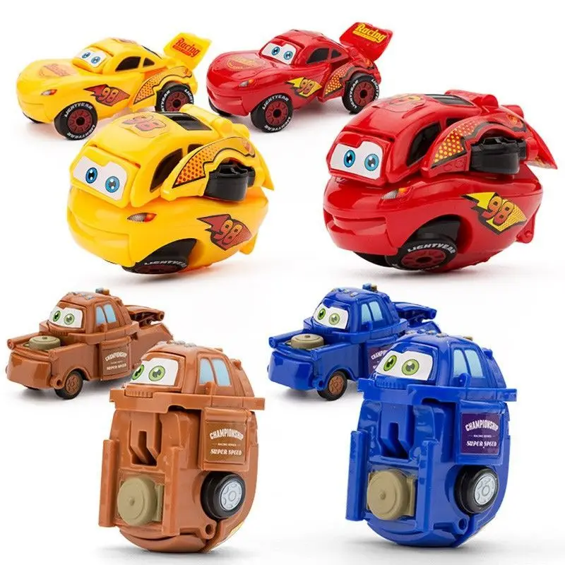 Disney Pixar Cars-model - Lightning McQueen & Mater Transformeerbare auto (niet-glijden) speelgoed, verzamelcadeau voor kinderen