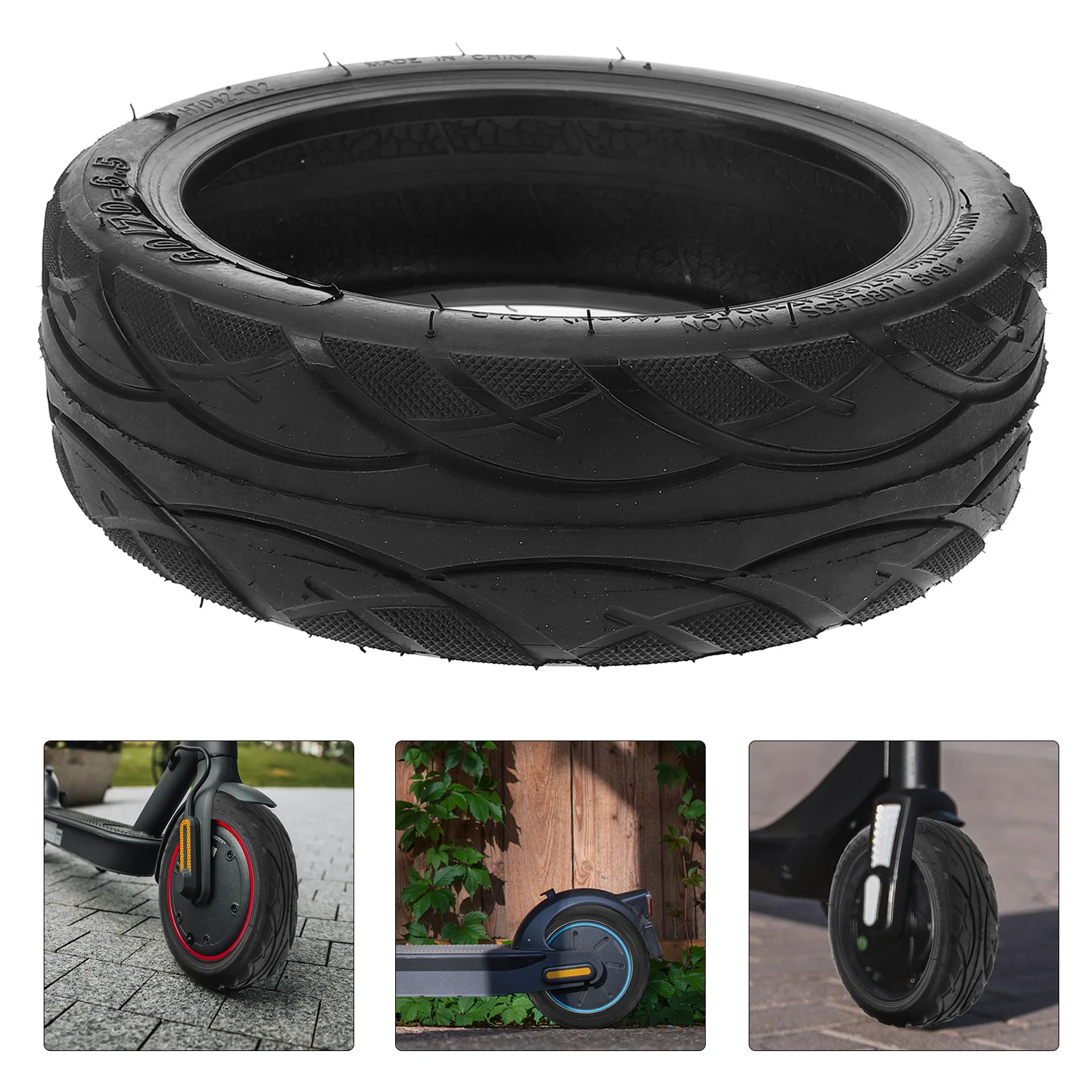 

Шина для электрического скутера 10,5 дюймов, сменное колесо с сотовой структурой, долговечная тяговая резиновая шина, совместимая