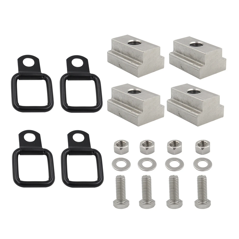 4-Set Fastener Screws and Nut Kit for Toyota Tundra Tacoma Includes Bed Deck Rails Cleat T Slot Nuts Fits Screws