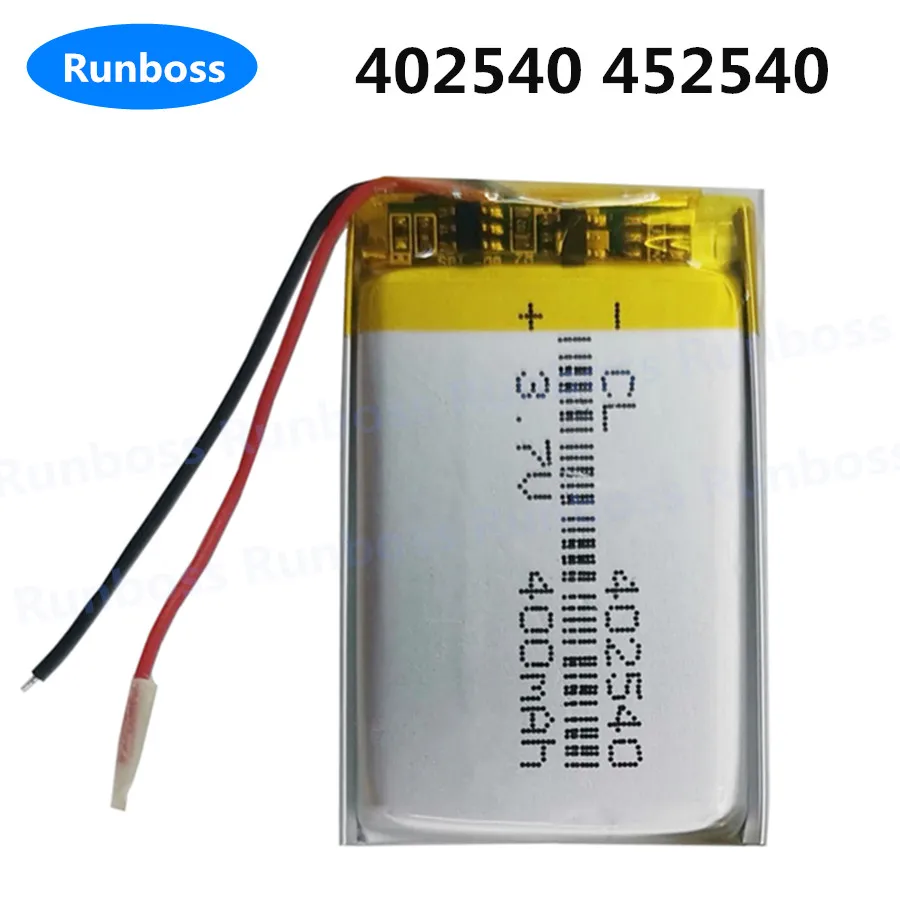 402540 3.7V 400mAh Lipo Polymer Lithium Rechargeable Battery For MP3 GPS Bluetooth Speaker Recorder E-book Camera Smart Watch