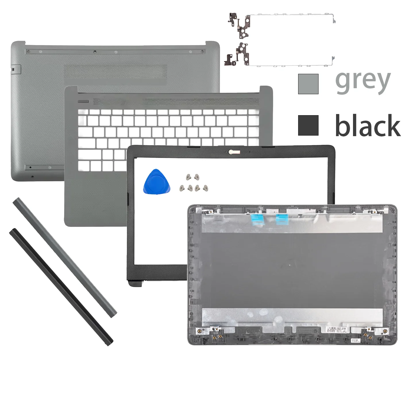 NOWE Do HP Pavilion 14-CK 14-CM 14-CY 14-DG 14Q-CS 240 245 246 G7 TPN-I131 Plastikowa Tylna Obudowa/Ramka Przednia/Podpórka Pod Nadgarstki/Dolna Obudowa/Zawiasy — zdjęcie produktu 7