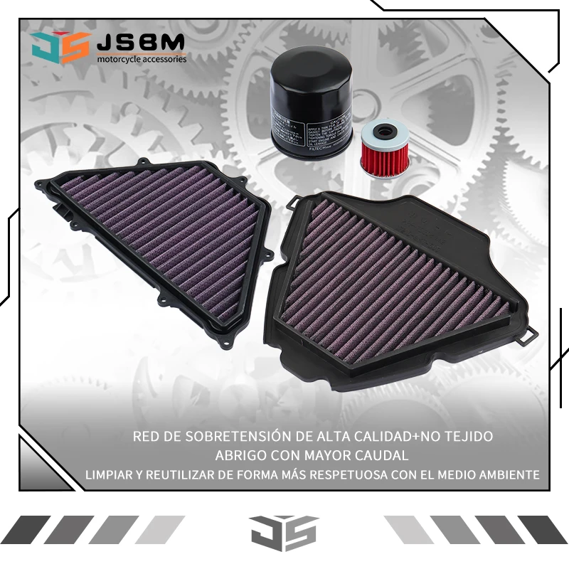 Filtros de aire de alto flujo para motocicleta JSBM, filtros de aceite para Honda XADV750, XADV, X-ADV 750 (2017, 2018, 2019, 2020, 2021, 2022, 2023, 2024 y 2025)