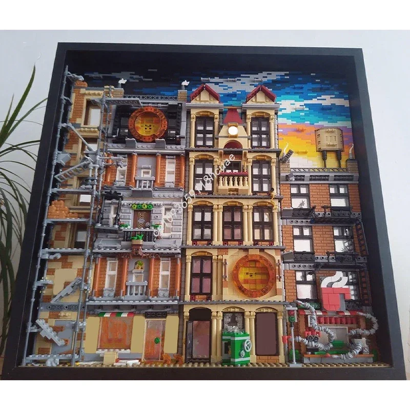 2816 piezas MOC IKEA Marco Sannahed 50x50 cm Bloques de Construcción Superhéroes Regalo de Navidad Aplicaciones de Diseño Creativo Decoración para Vitrinas