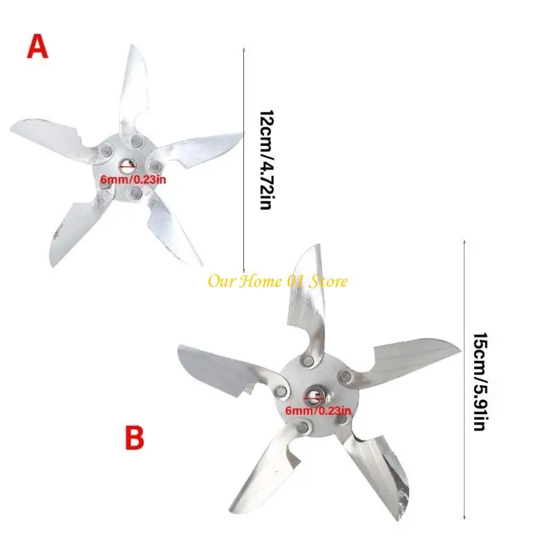M4YC Iron Fan Leaf Secador cabello universal Ventilador motor potencia 12/15 diámetro