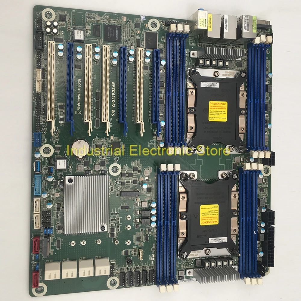 EP2C621D12 WS For ASRock Motherboard Dual Socket LGA-3647 DDR4 SATA3.0 PCIe3.0