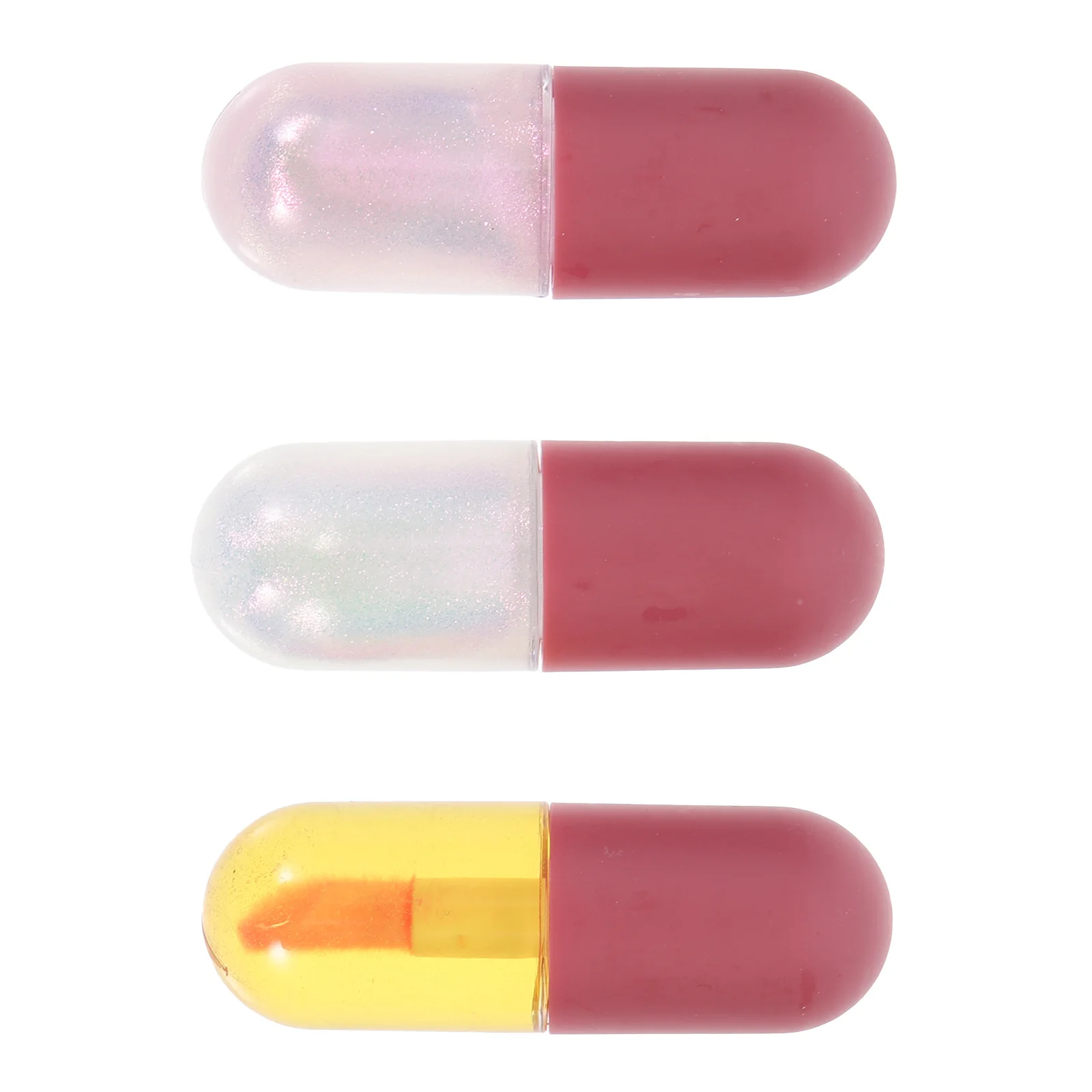 3 pièces de baume à lèvres volumateur, hydratant et nourrissant, huiles pour le soin des lèvres, gloss hydratants portables et légers pour les lèvres sèches et gercées