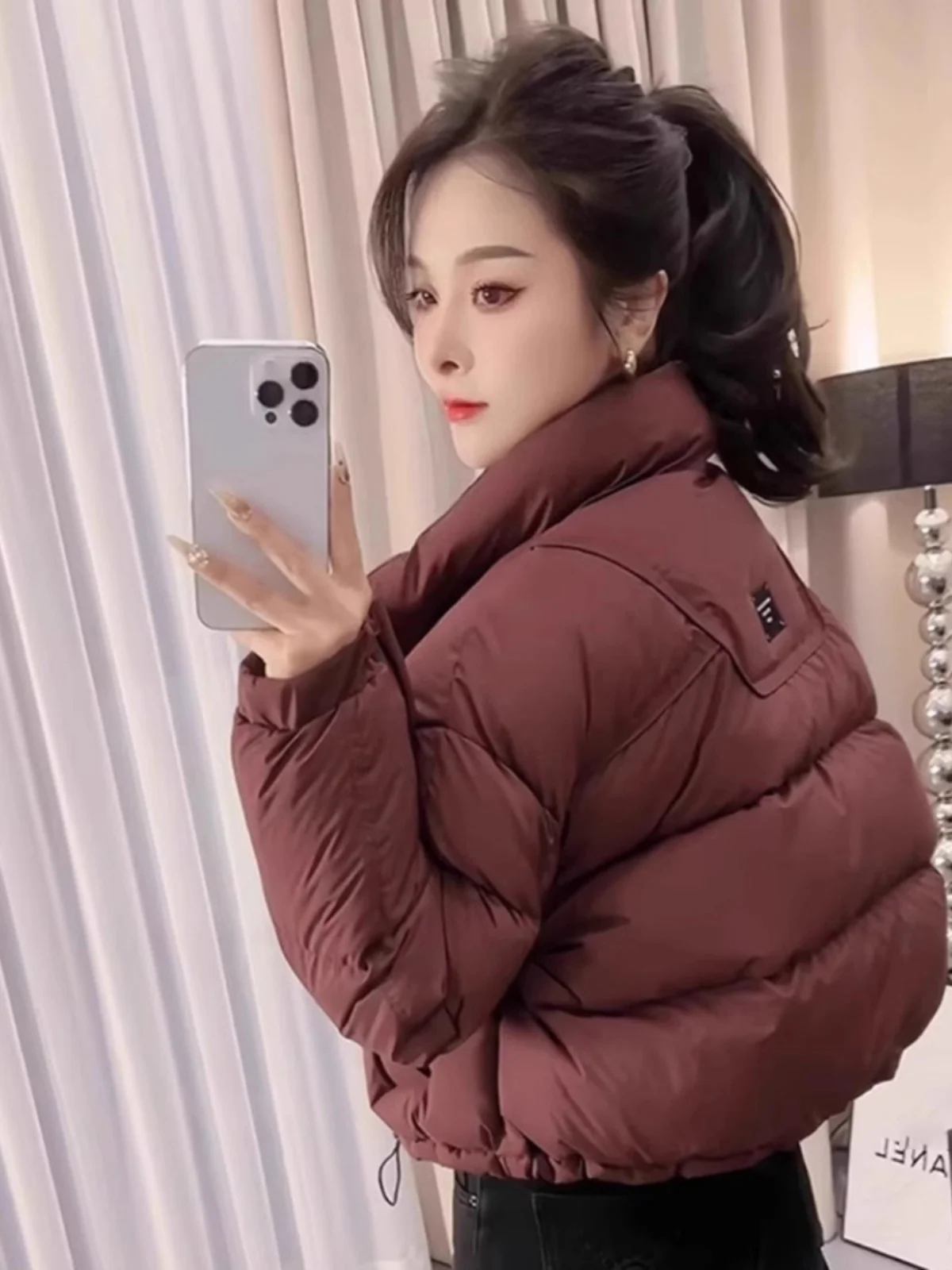 

Женская утепленная куртка-пуховик из хлопка, новинка зимы 2025, корейский стиль, свободный крой, на молнии, повседневная, универсальная, с эффектом похудения