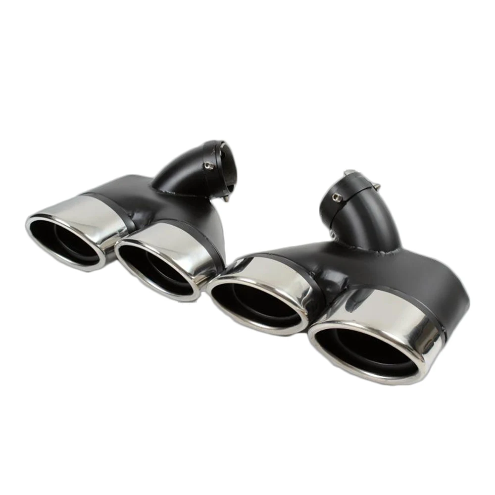 New Brand Exhaust Tips Back Muffler Ends Fit For Benz W211 2002-2008 Stainlee Steel