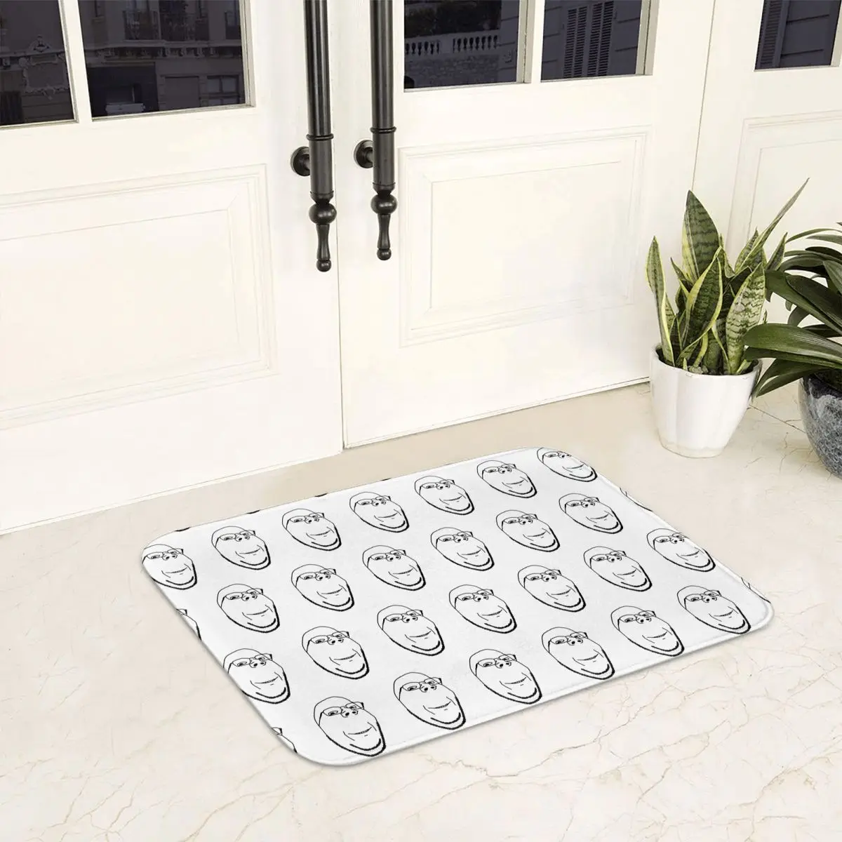 Smiling Wholesome Wojak Soyjak Non-slip Doormat Floor Mat Sand Scraping Carpet Rug for Kitchen Home Bedroom Footpad Mats