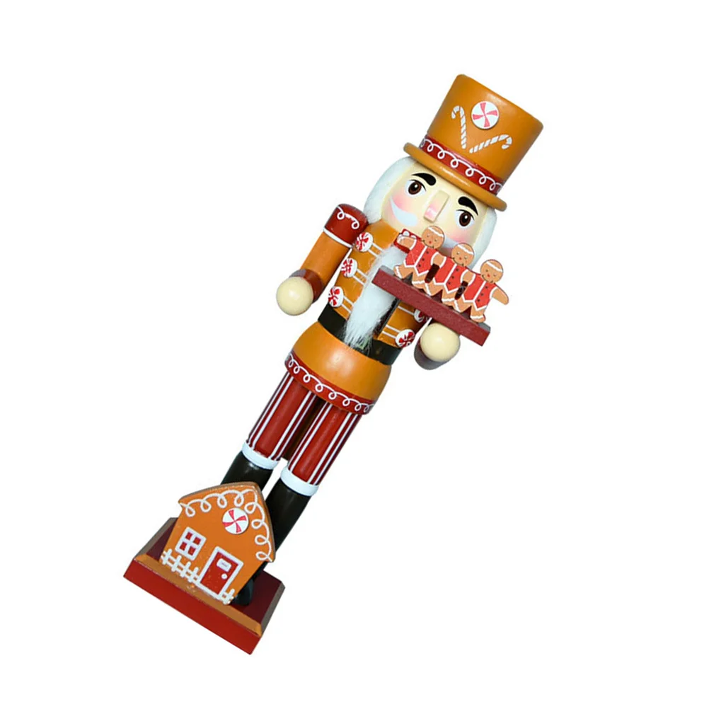 

1pcs Creative Wooden Ornament Gingerbread Man Figure Christmas Decoration Home Bedroom Decor Gift Family Friends Wood