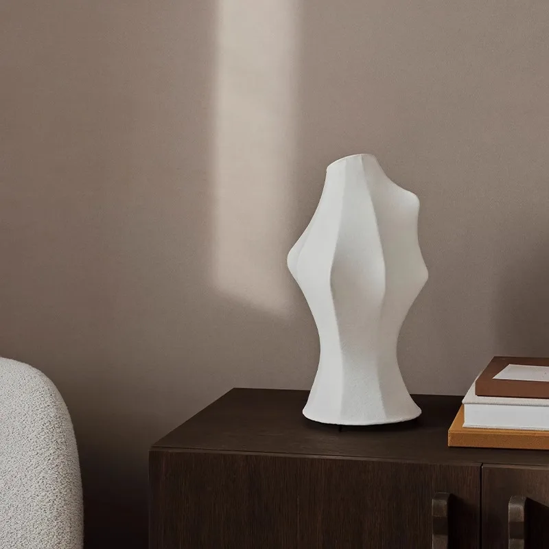 

Japanese-style wabi-**** wind artificial silk retro zen floor lamp living room study sofa next to tea room exhibition hall lamp