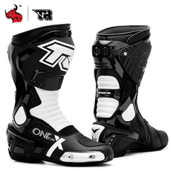 Professional Motocross Boots Motorcycle Off-road Boots Motorcycle Shoes Non-slip Moto Shoes Sizes 39-46