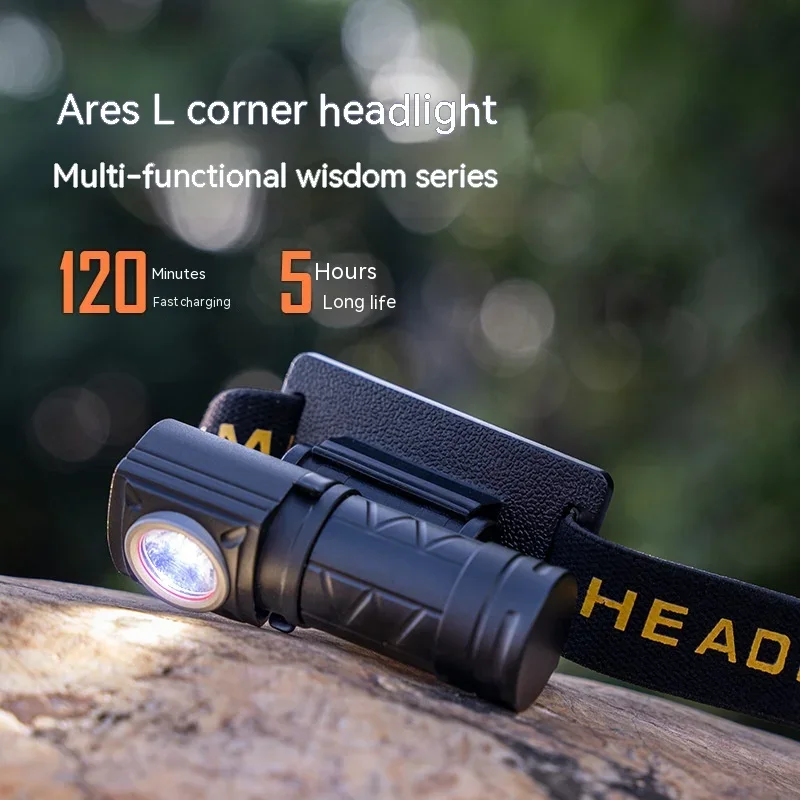 Mini XPG LED Headlamp USB Rechargeable 16340 Battery Headlight 550 Lumens Head Flashlight Lantern For Fishing Hunting Camping