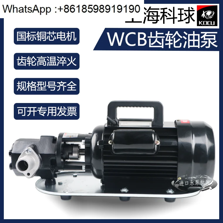 

WCB75 Shanghai Keqiu Шестеренчатый масляный насос 750 Вт Насос типа масла дизельного двигателя