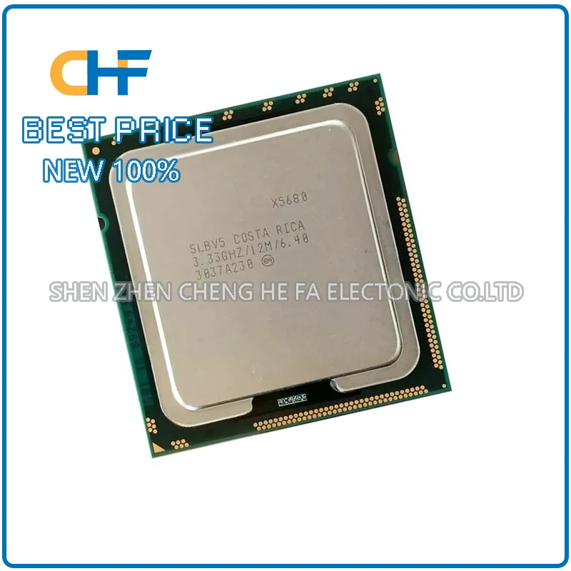 X5680 3.3GHz 12M 130W 6 Cores 12 Threads  LGA 1366 CPU Processor